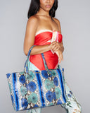 Sydney Electric Blue Weekender Tote