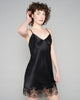 The Amelie silk slip from Emma Harris has a seamed bust and adjustable silk spaghetti straps for fit