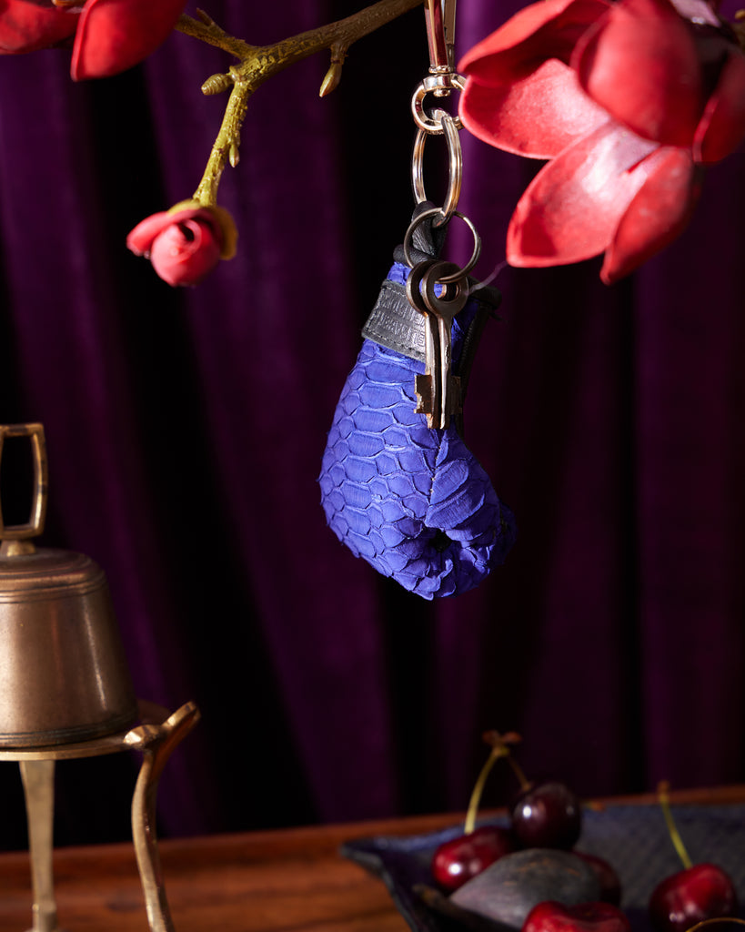 Elisabeth Weinstock Purple Mini Boxing Glove Keychain