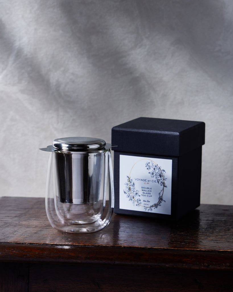 Voyage et Cie Double Walled Glass Tea Cup