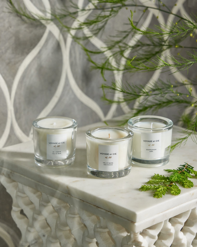 Voyage et Cie Winter Three Votive Candle Set