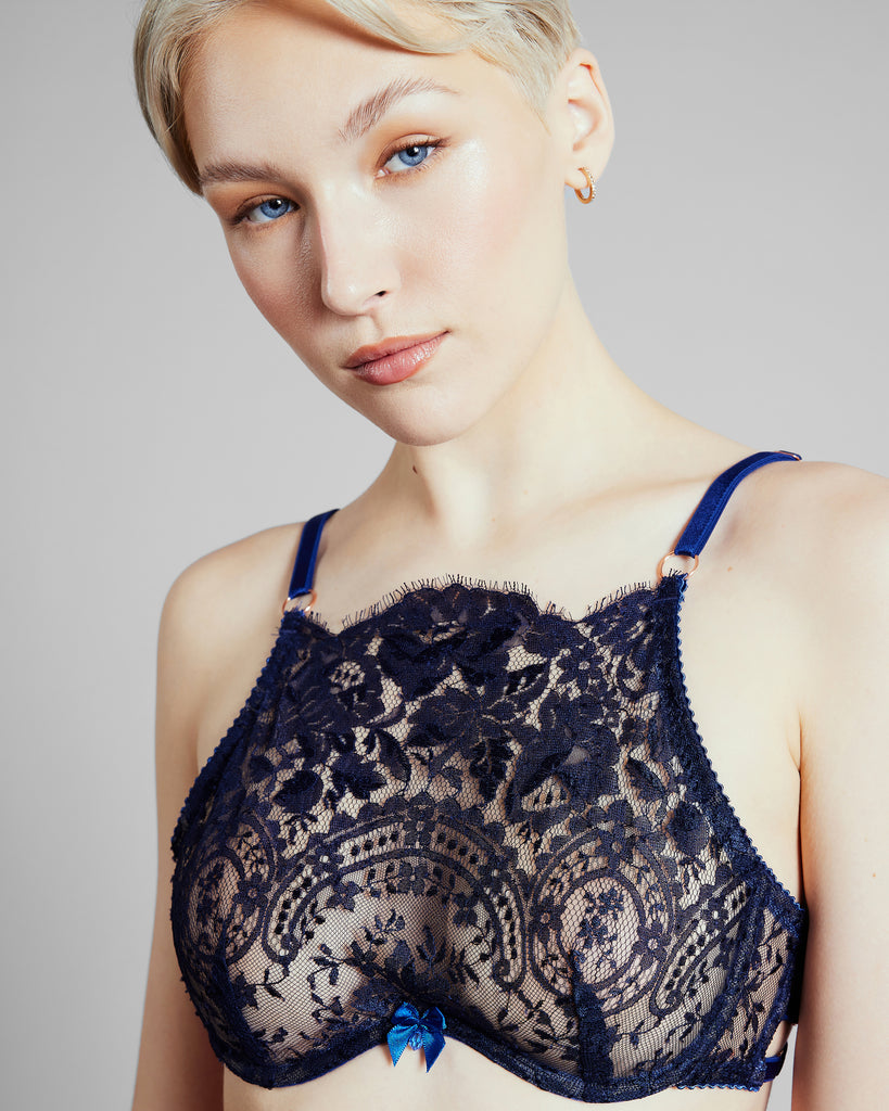 Karolina Laskowska's Nereid monowire bra gives amazing lift, while the high-necked design perfectly showcases the textile