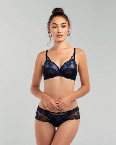Ocean Silk and Lace Lingerie Set