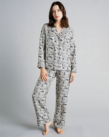 Jardin de Nuit Silk Pajamas